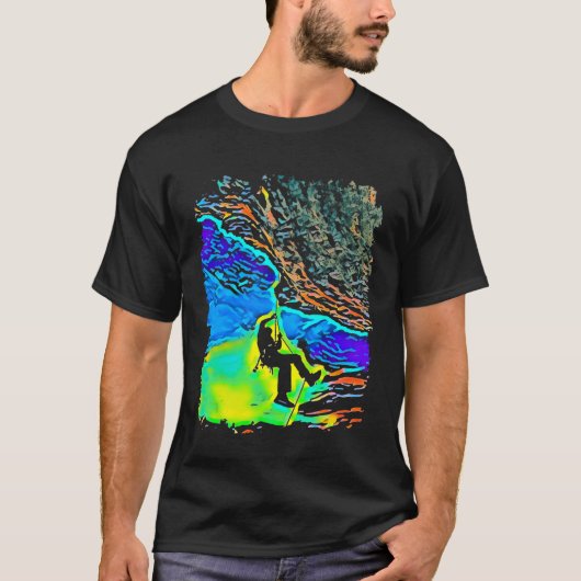 ロック登山アポップ・アートのート Tシャツ (正面)