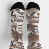 ロック登山インブラウンズクルーソックス ソックス (上部)