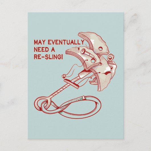 ロック登山カム再スリング ポストカード (正面)