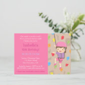 ロック登山ガールズバースデーパーティー招待状 招待状 (スタンド正面)