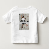 ロック登山ガールTシャツ トドラーTシャツ (裏面)