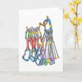 ロック登山ギアオンハーネス カード (黄色い花)