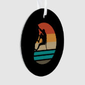 ロック登山クライマーレトロ オーナメント (正面)