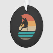 ロック登山クライマーレトロ オーナメント (正面)