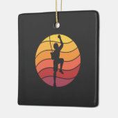 ロック登山クライマーレトロ セラミックオーナメント (左)