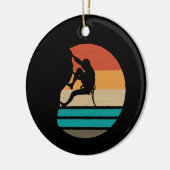 ロック登山クライマーレトロ セラミックオーナメント (左)