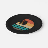 ロック登山クライマーレトロ ペーパープレート (アングル)