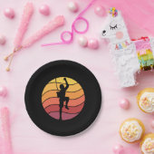 ロック登山クライマーレトロ ペーパープレート (パーティー)