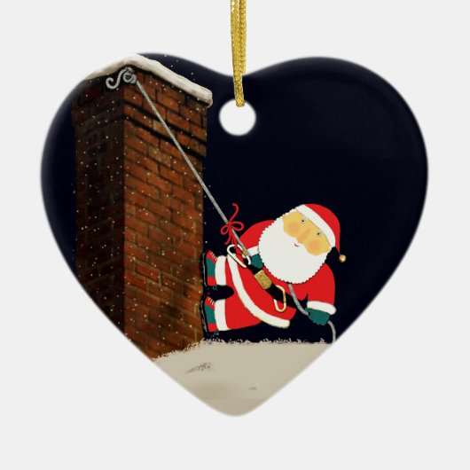 ロック登山クリスマスコレクション セラミックオーナメント (正面)