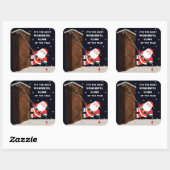 ロック登山クリスマスススススクエアステッカー スクエアシール (シート)