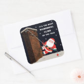 ロック登山クリスマスススススクエアステッカー スクエアシール (封筒)