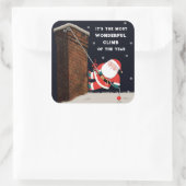 ロック登山クリスマスススススクエアステッカー スクエアシール (バッグ)