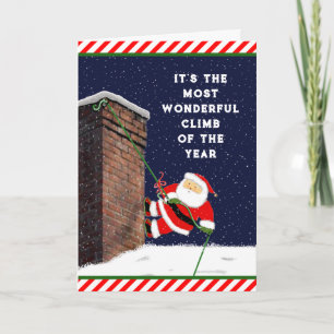 ロック登山クリスマス シーズンカード