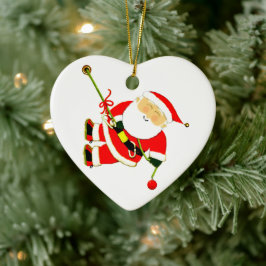 ロック登山クリスマス セラミックオーナメント