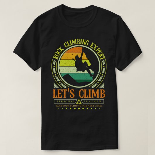 ロック登山ゲーマーの専門家 Tシャツ (デザイン正面)