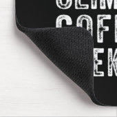 ロック登山コーヒー週末ロック登山愛好家 マウスパッド (コーナー)