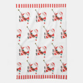 ロック登山サンタクリスマスキッチンタオル キッチンタオル (縦)