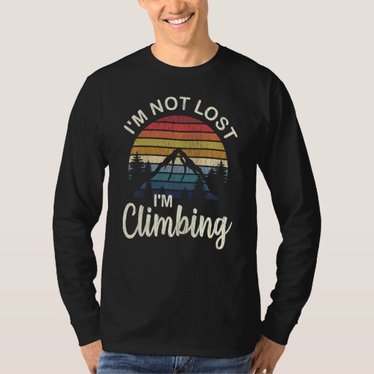 ロック登山シャツマウンテンクライマー登山 Tシャツ (正面)