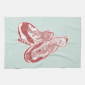 ロック登山シューズレソール キッチンタオル (横)