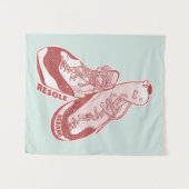 ロック登山シューズレソール タペストリー (正面(横))