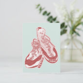 ロック登山シューズレソール ポストカード (スタンド正面)