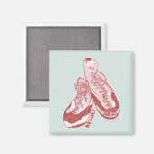 ロック登山シューズレソール マグネット (正面/裏面)