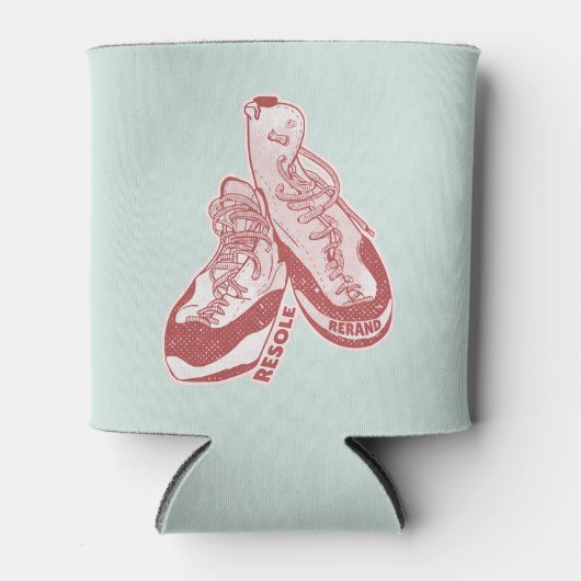 ロック登山シューズレソール 缶クーラー (正面)