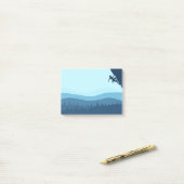 ロック登山シルエット ポストイット (デスク上)