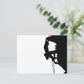 ロック登山シルエット ポストカード (スタンド正面)