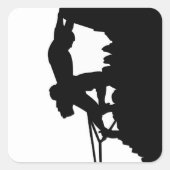 ロック登山スクエアステッカー スクエアシール (正面)