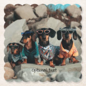 ロック登山ダッシュント飲み物用コースター ペーパーコースター (正面)