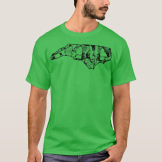 ロック登山ノースオリナロッククライマー州マップC Tシャツ