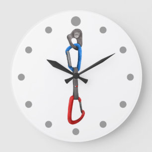 ロック登山ハンガー（クイックドロー付） ラージ壁時計