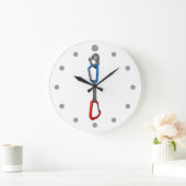 ロック登山ハンガー(クイックドロー付) ラージ壁時計 (ホーム)