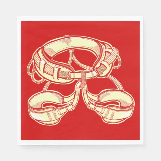 ロック登山ハーネス スタンダードランチョンナプキン (正面)