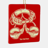 ロック登山ハーネス セラミックオーナメント (右)