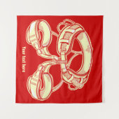 ロック登山ハーネス タペストリー (正面(横))