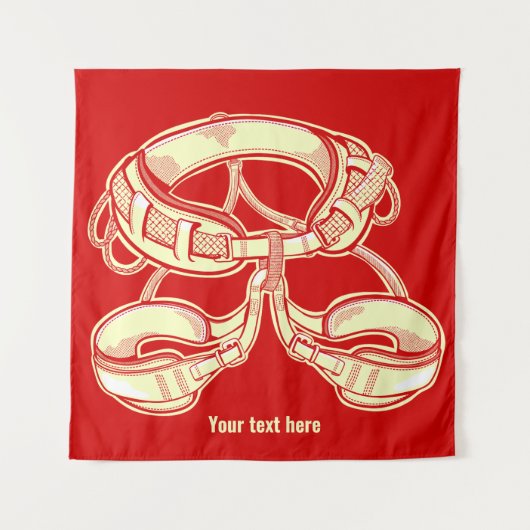 ロック登山ハーネス タペストリー (正面)