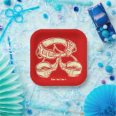 ロック登山ハーネス ペーパープレート (パーティー)