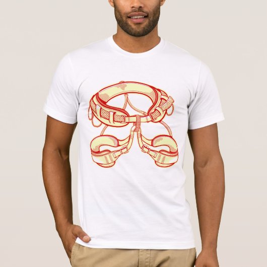 ロック登山ハーネス Tシャツ (正面)