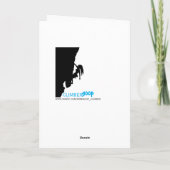 ロック登山バレンタインのグリーティングカード シーズンカード (裏面)