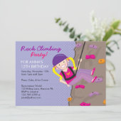 ロック登山バースデーパーティ招待状 招待状 (スタンド正面)