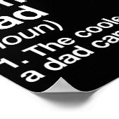 ロック登山パパ定義おもしろいスポーツ ポスター (角)