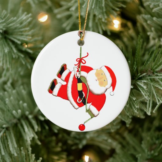 ロック登山ホリデーギフト セラミックオーナメント (ツリー)