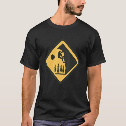 ロック登山ボルダリングヴィンテージ山脈 Tシャツ (正面)