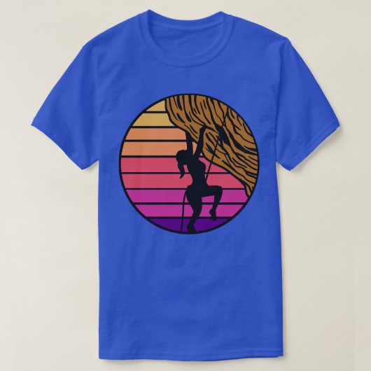 ロック登山マウンテンクライマー Tシャツ (デザイン正面)