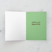 ロック登山マウンテンタイムハッピーバースデー カード (内部)