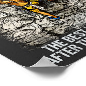 ロック登山マウンテン・サミットに達する ポスター (角)