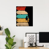 ロック登山レトロヒップスタークライマーノベルティ ポスター (ホームオフィス)