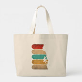 ロック登山レトロヒップスタークライマーノベルティ ラージトートバッグ (裏面)